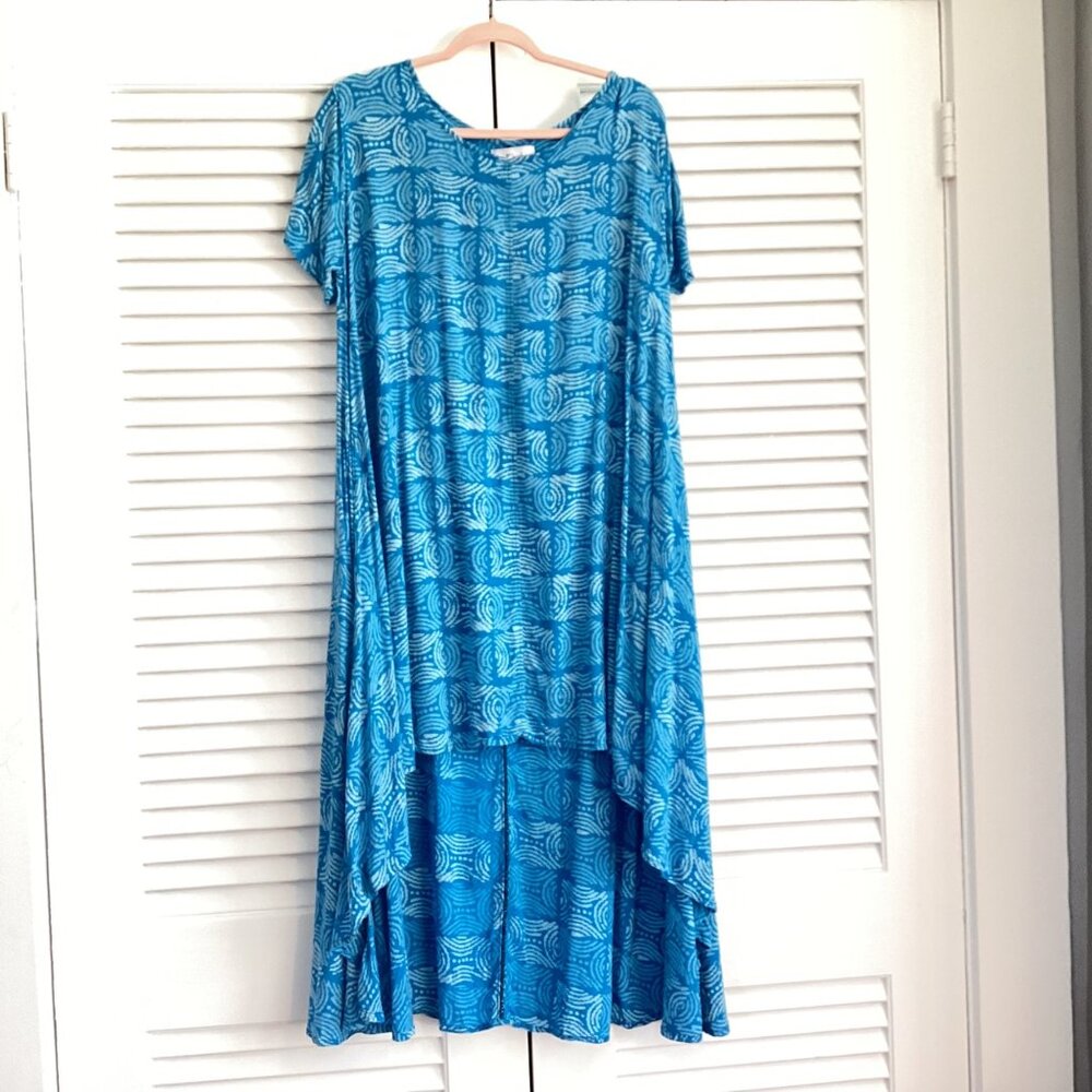 Tiny Elephant Lagenlook Dress Woman Flowy one size fits all beachy Whimisgoth